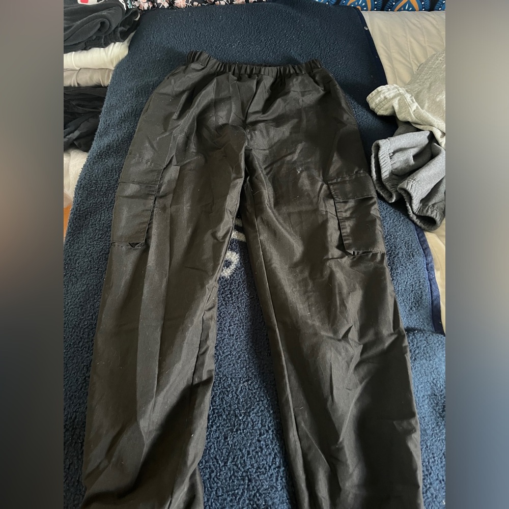 shein black cargos